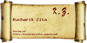 Kucharik Zita névjegykártya